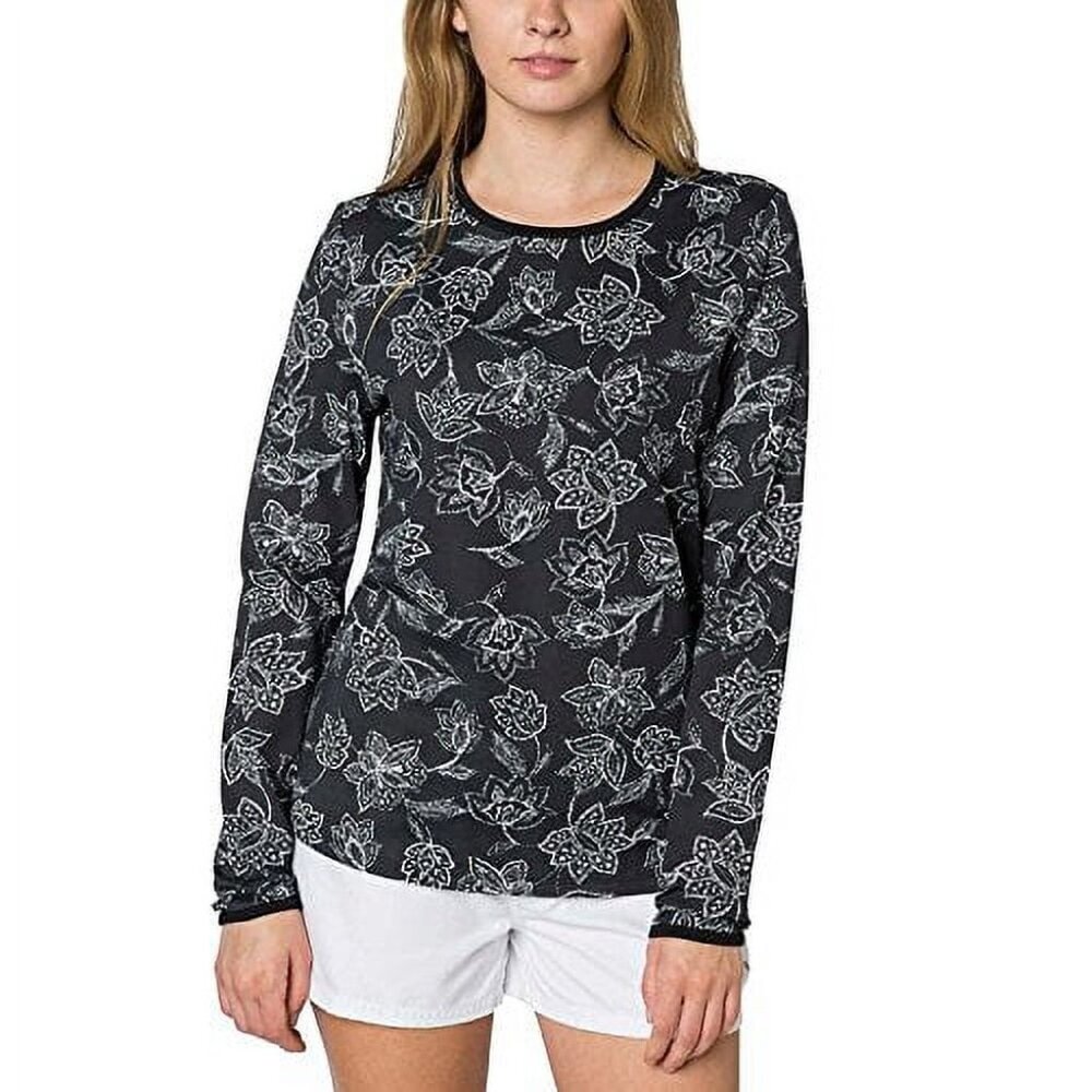 HANG TEN Womens Long Sleeve Rashguard with UPF 50+
